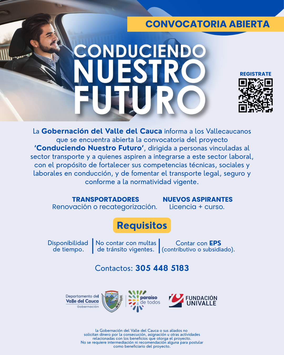 Convocatoria Conduciendo Nuestro Futuro